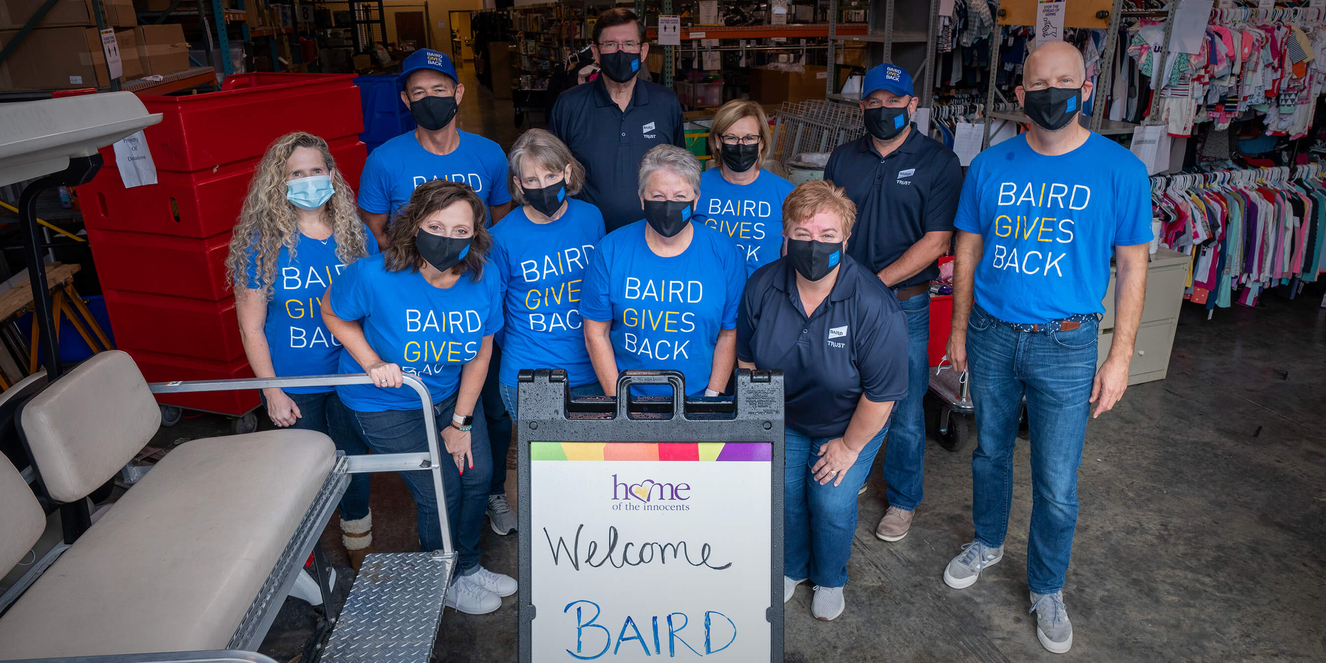 Baird Trust leadership volunteering at Home of the Innocents