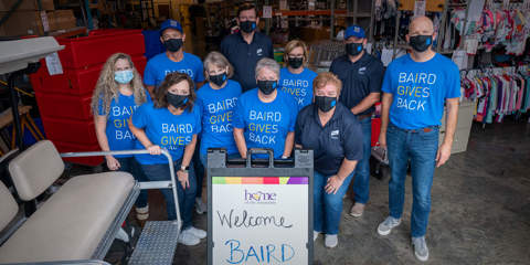Baird Trust leadership volunteering at Home of the Innocents