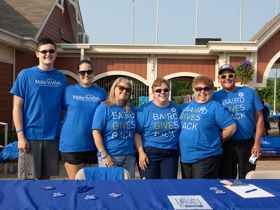 Volunteers at the Make-A-Wish Walk